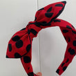 Load image into Gallery viewer, Red With Black Dots Hairband