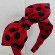 Load image into Gallery viewer, Red With Black Dots Hairband
