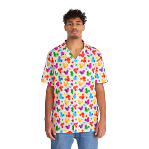 "World of Color" Hawaiian Button Up Shirt