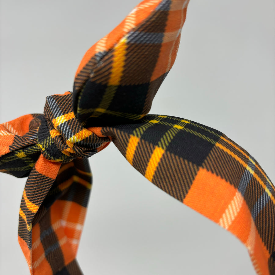 Pumpkin Plaid BellaBow