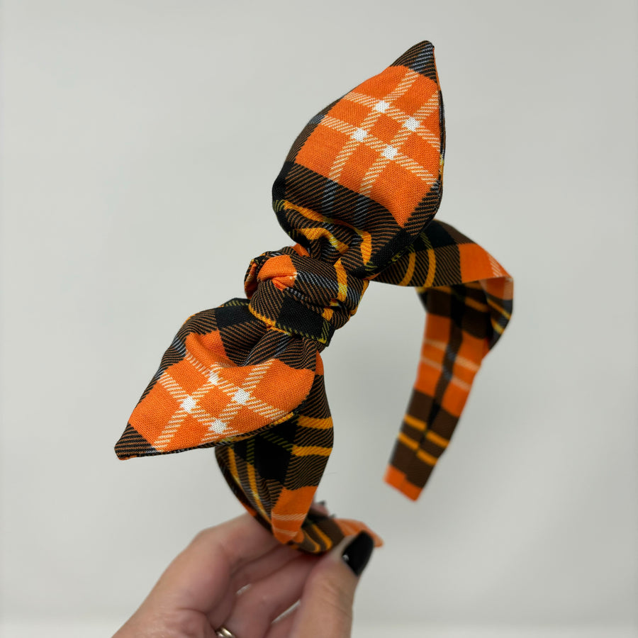 Pumpkin Plaid BellaBow