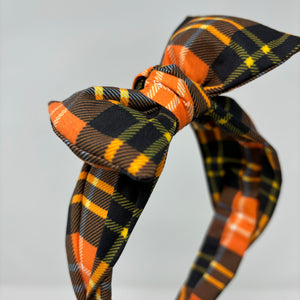 Pumpkin Plaid BellaBow XL