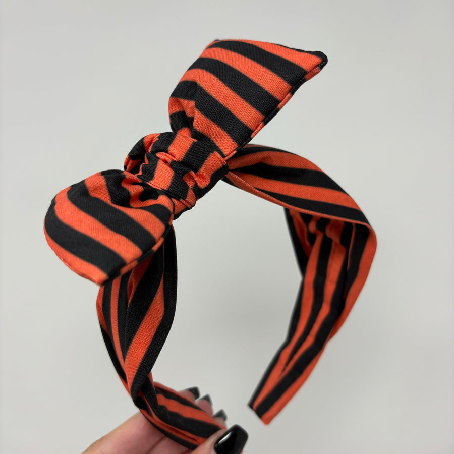 Halloween Stripes BellaBow XL