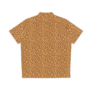 Leopard Print Hawaiian Button Up Shirt