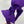Load image into Gallery viewer, Solid Dark Purple BellaBow XL

