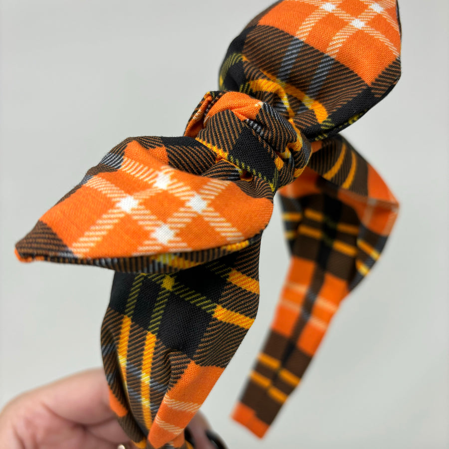 Pumpkin Plaid BellaBow