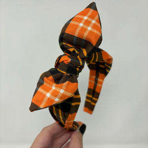 Pumpkin Plaid BellaBow