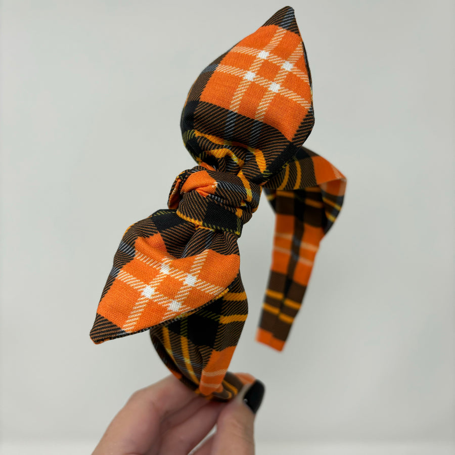 Pumpkin Plaid BellaBow