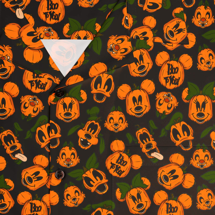 "Not So Scary Pumpkins" Hawaiian Button Up Shirt
