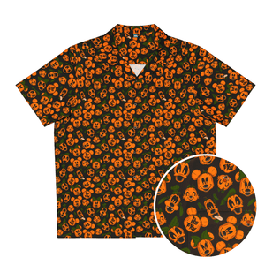 "Not So Scary Pumpkins" Hawaiian Button Up Shirt