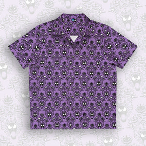 "Nightmare Mansion" Hawaiian Button Up Shirt