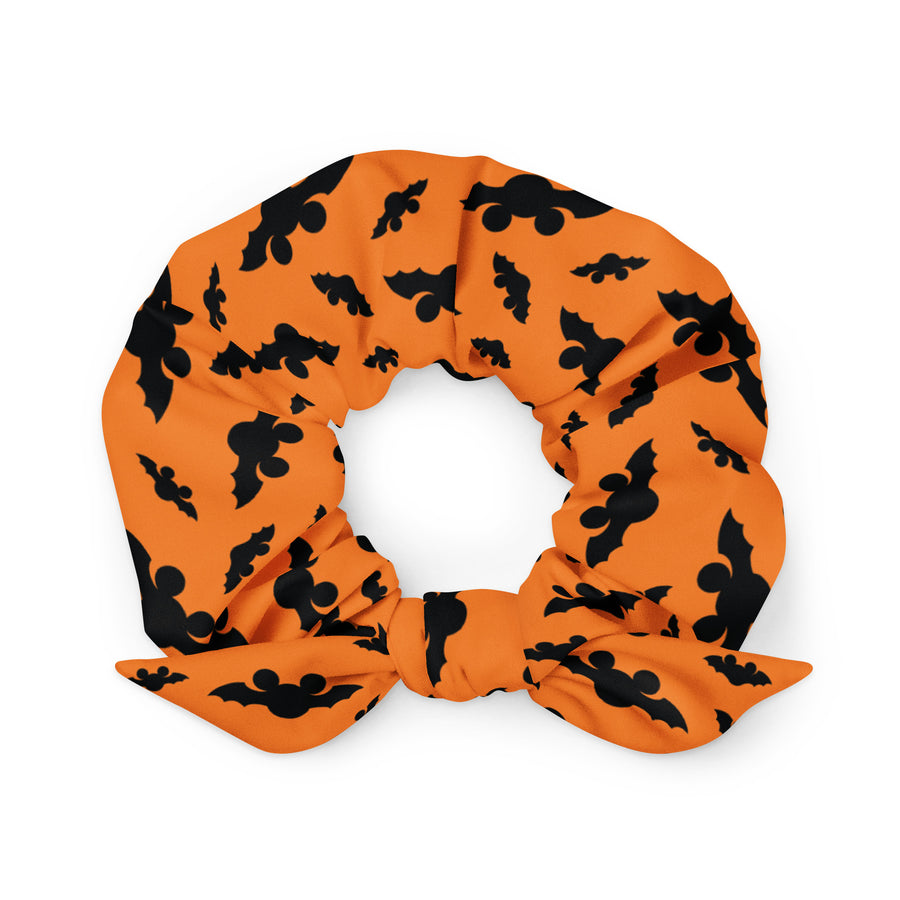 "Mickey Bats" Scrunchie (Orange)