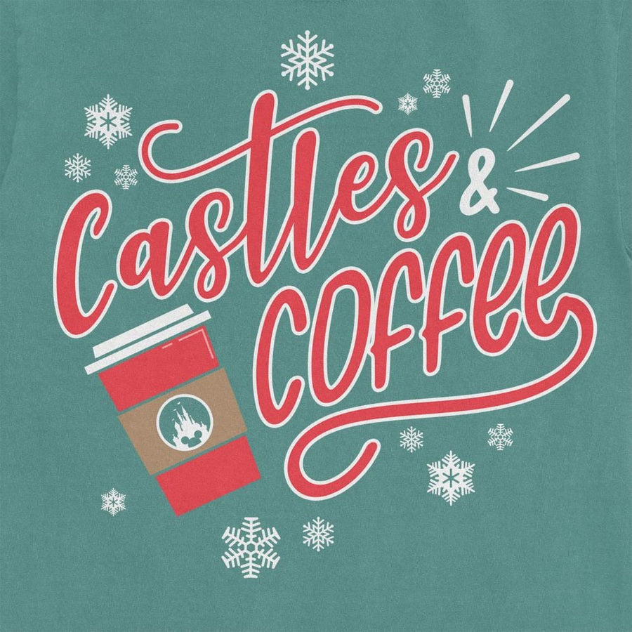 "Castles & Coffee" Comfort Colors Tee (Long Sleeve)