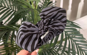 Dark Zebra Print Hairband