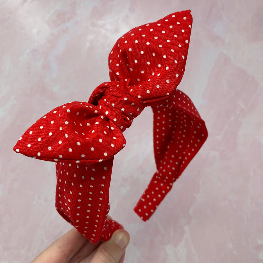 Red With White Polka Dots BellaBow