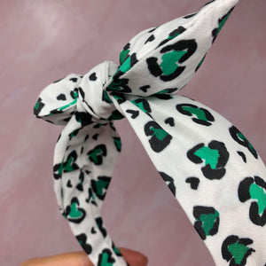 Green Cheetah Print BellaBow