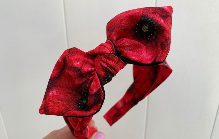 Red Flowers Hairband